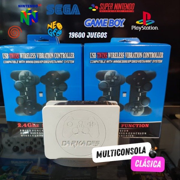 Producto - MULTICONSOLA CLASICA + 4 JOYSTICKS INALAMBRICOS