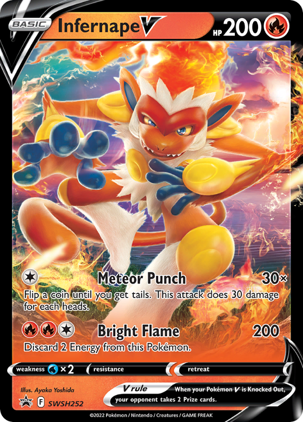 Producto - Infernape V - SWSH252 - Sword and Shield Promo