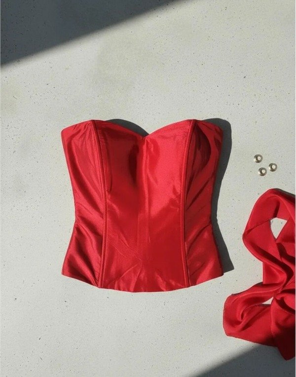 Producto - Corset rojo ladrillo