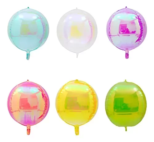 Producto - GLOBO IRIDISCENTE ESFERA 4D 10 PULGADAS (ELEGIR PRODUCTO)