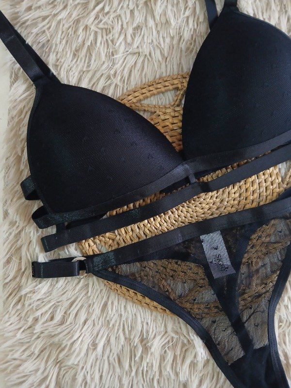 Producto - Triangulito soft microtul negro T.95