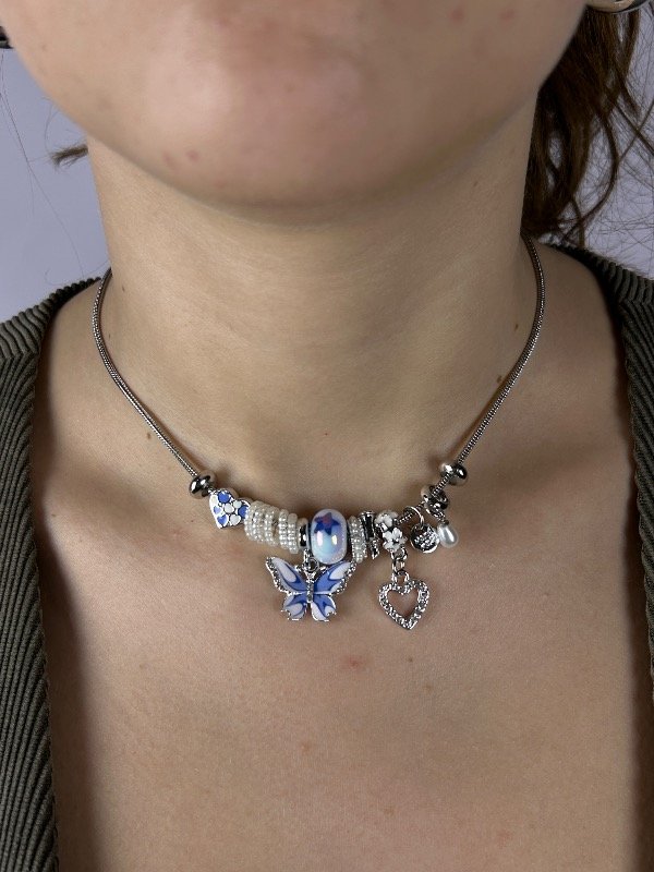 Producto - CADENA PANDORA AZUL LINEA PREMIUM 2041