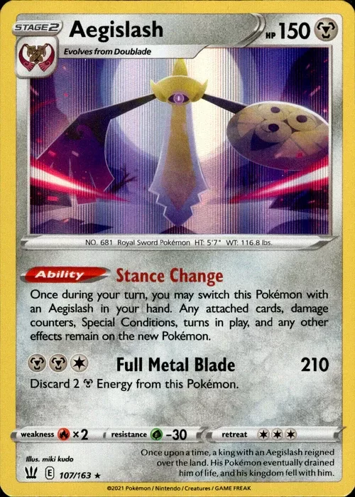 Producto - Aegislash - 107/163 - Battle Styles - Holo