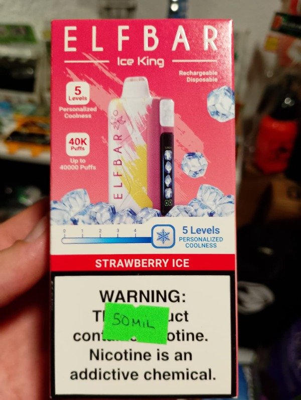 Producto - ELFBAR ICE KING - 40.000puff "STRAWBERRY ICE"