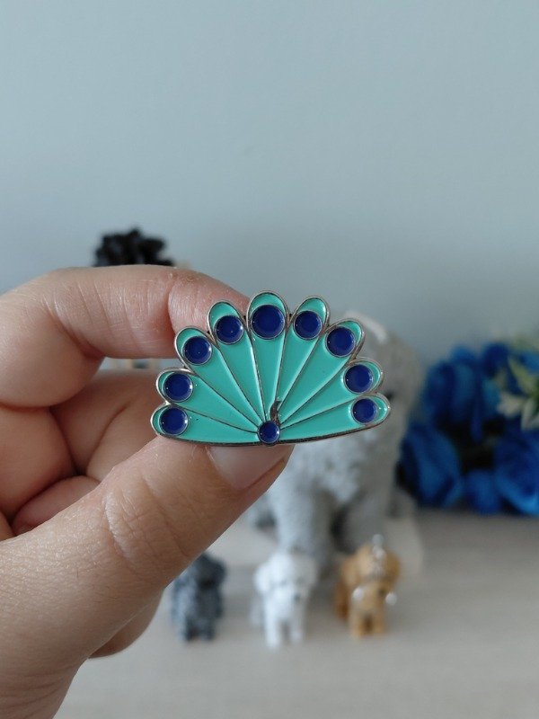 Producto - Pin metalizado - Pavo real #2343