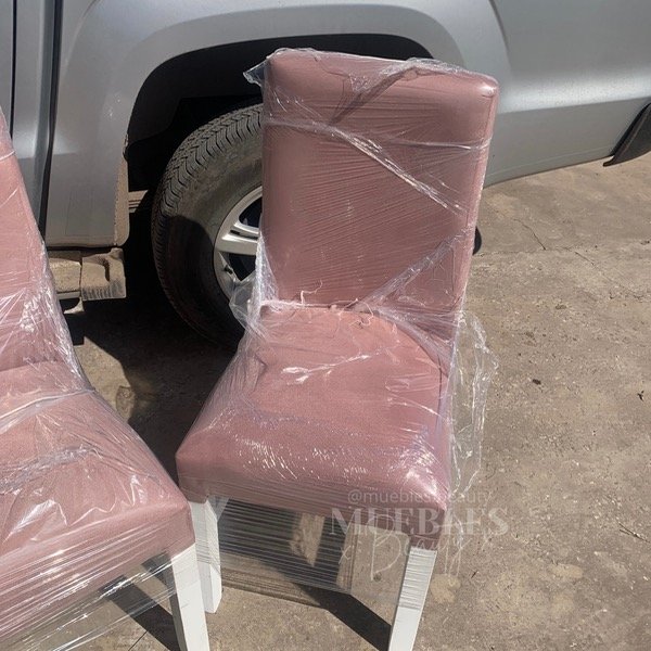 Producto - Silla de pana rosa