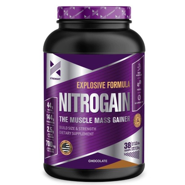 Producto - Nitrogain Xtrenght x 1.5 Kg - Pote sabor Chocolate