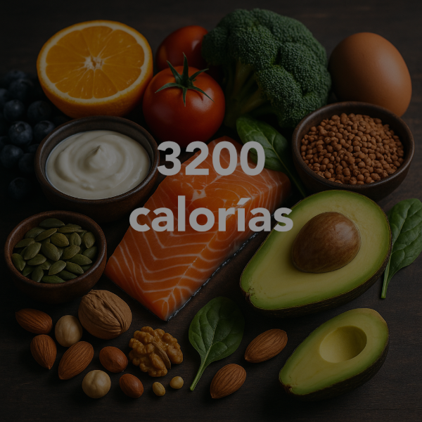 Producto - DIETA 3200 calorías - Alimentación Real