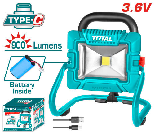 Producto - Proyector LED Portátil Recargable 3.6V 900LM TOTAL