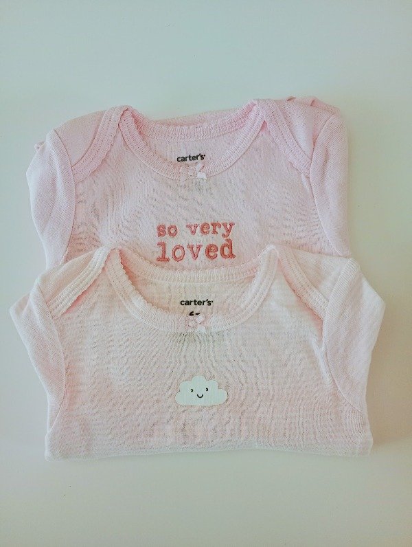 Producto - Pack x2 Bodies Manga Larga Beba Rayado Nubes