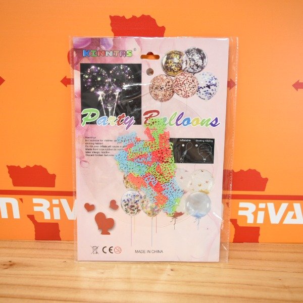 Producto - GLOBO BURBUJA C/CONFETI 50CM 3095 10764
