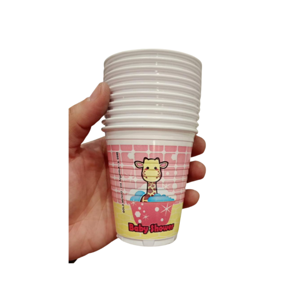 Producto - Vasos de plastico x10un BABY SHOWER ROSA