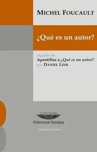 Producto - Qué es un autor - Michel Foucault