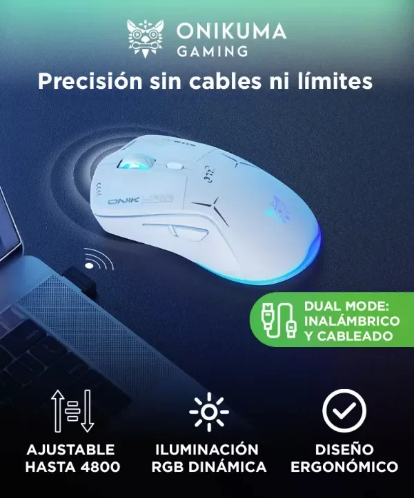 Producto - Mouse Inalámbrico Gamer De Juego Onikuma Cw905