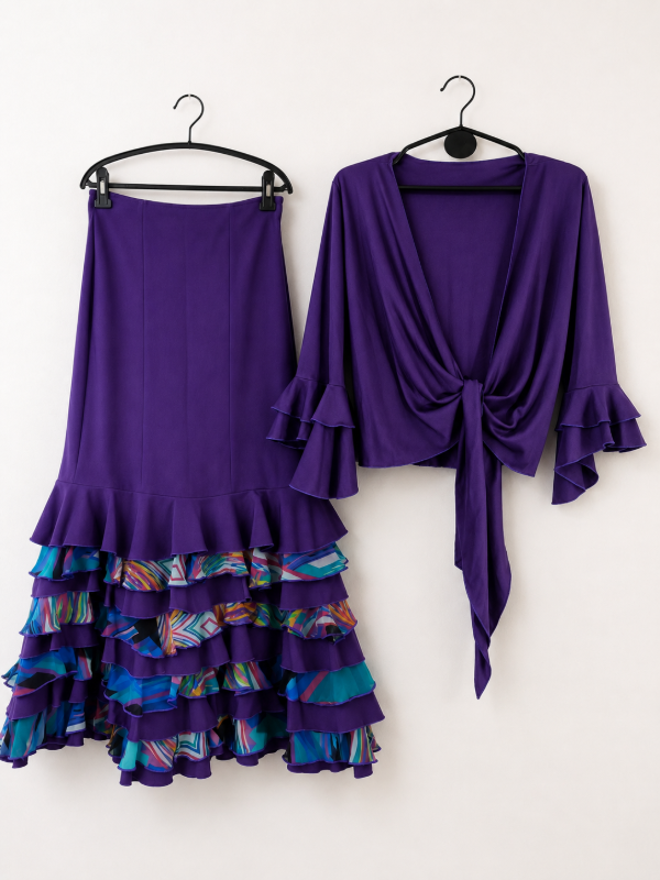 Producto - Falda y torso M violeta