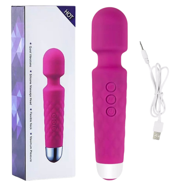 Producto - Vibrador Micrófono Retro "HOT" 28 Modos de Vibración y Carga USB