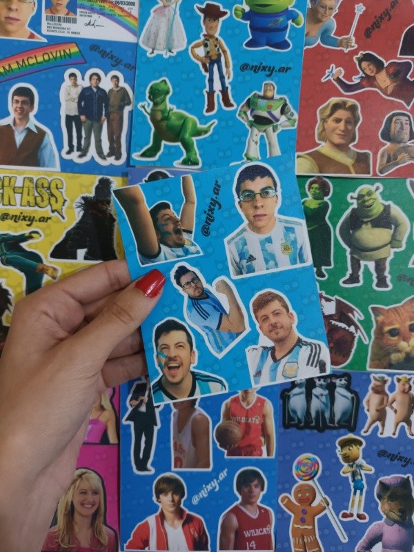 Producto - Plancha de stickers McLovin Argento / Christopher Mintz-plasse