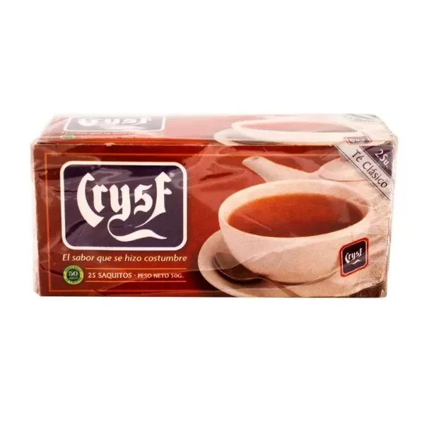 Producto - TE NEGRO EN SAQUITOS X25 CRYSF