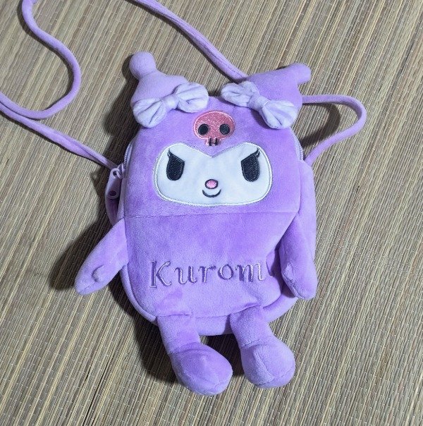 Producto - Cartera kuromi 2 bolsillos 15 x 25 cm