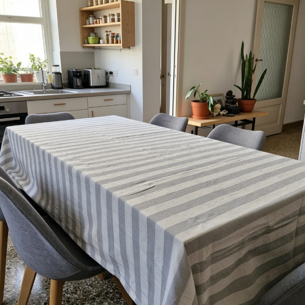 Producto - Mantel Cala Gris 2,50x1,40 - 1