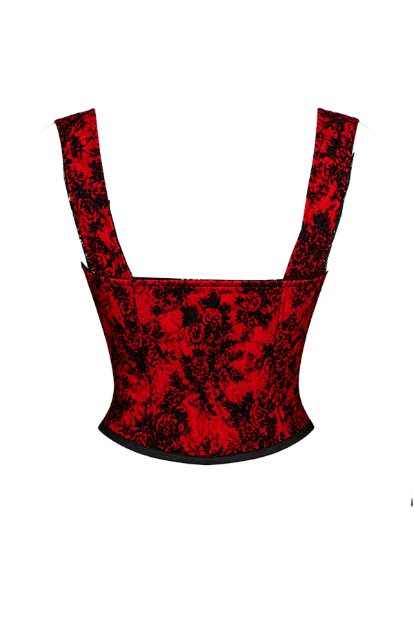 Producto - Corset chaleco underbust Red Goth - 1