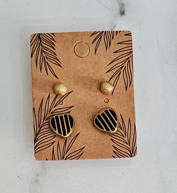 Producto - Combo Corazón Negro con Rayas y Pelotitas
