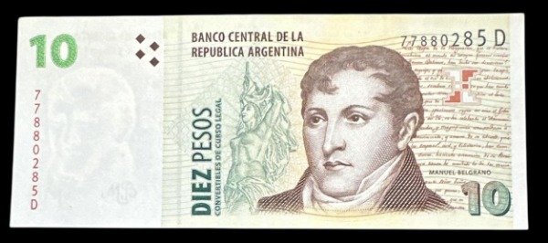 Producto - 10 Pesos Conv. con Leyenda Bot. 3409 - UNC