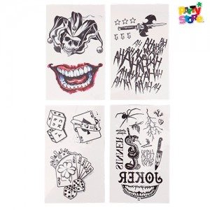 Producto - Tatuajes joker Paquete x 4