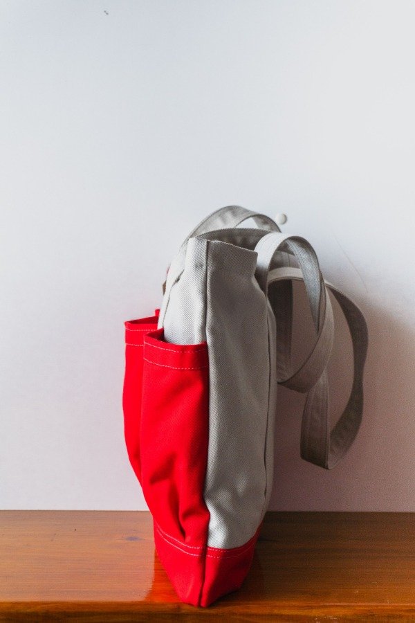 Producto - Bolso "Urbana" beige y rojo - 6