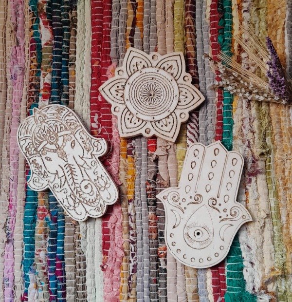 Producto - Porta Sahumerios Yeso