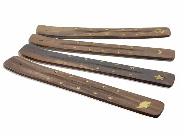 Producto - 672B PORTA SAHUMERIO MADERA ILUMINARTE