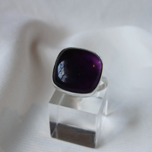 Producto - Anillo Plata 925 amatista ajustable