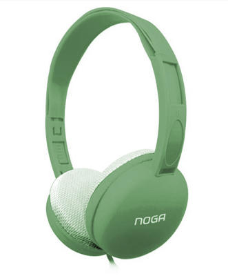 Producto - Auricular -vincha ajustable -ultra liviano -hi-fi -green -Noganet (NG-903)