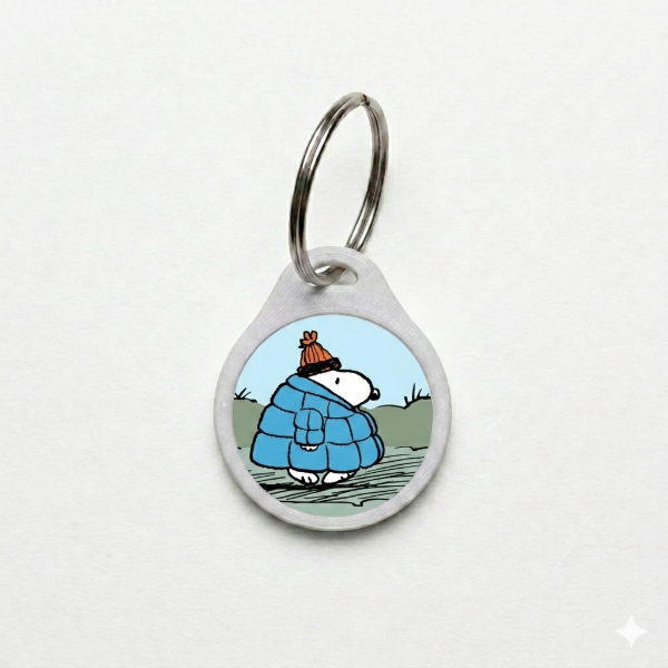 Producto - Chapita QR - Snoopy invierno