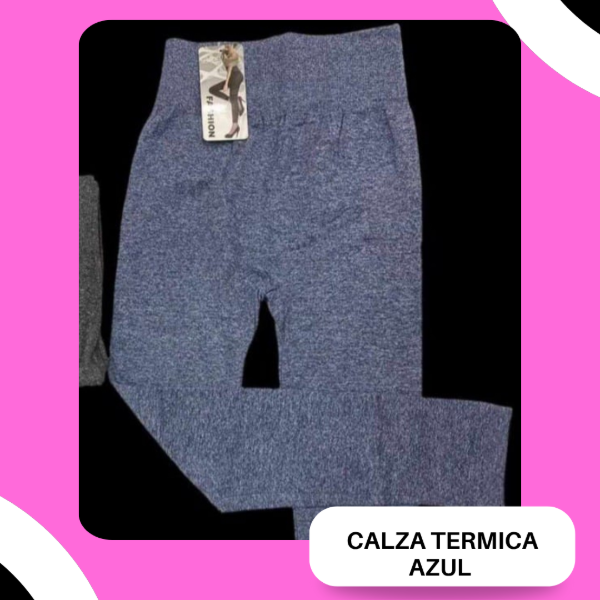 Producto - Calza térmica Frisada Azul T.U (38-42)