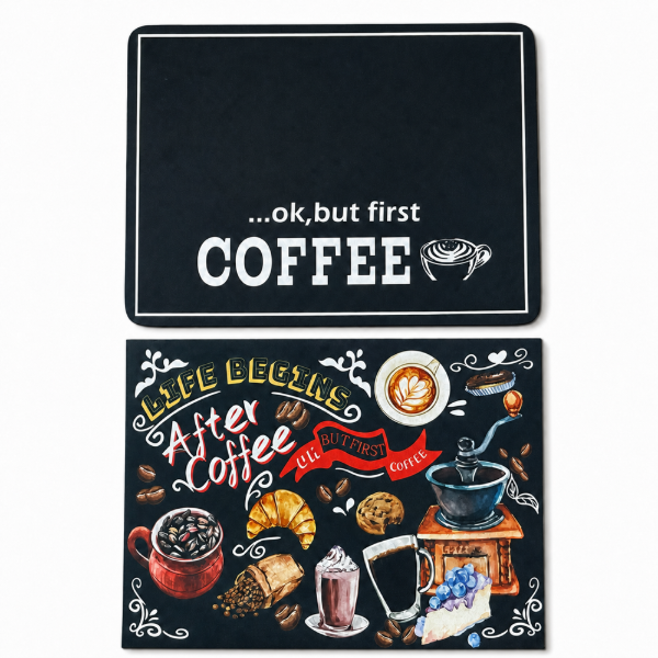Producto - Alfombra escurridora de cocina Coffee Bar 30x40 cm