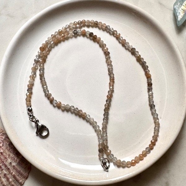 Producto - Collar facetado Piedra Luna