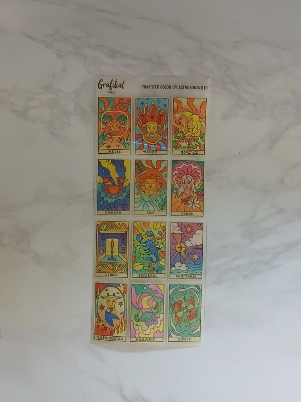 Producto - OFERTA Transfer Color Astrologia 20cmx8cm