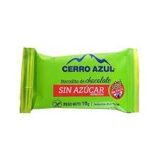 Producto - BOCADITOS DE CHOCOLATE SIN AZUCAR  X10G CERRO AZUL UNIDAD