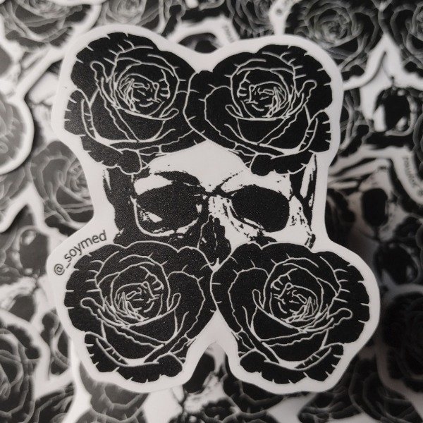 Producto - Sticker UV Rosas negras