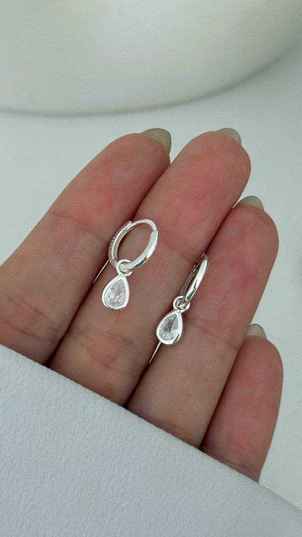 Producto - Argollas susy gota 12mm P925