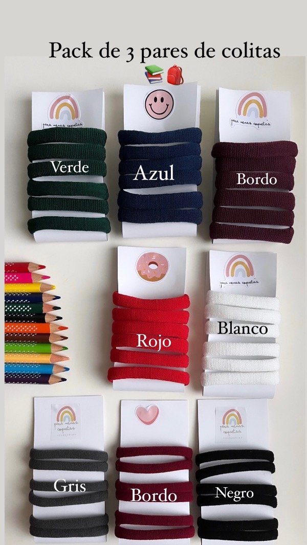 Producto - PACK 3 PARES DE COLITAS