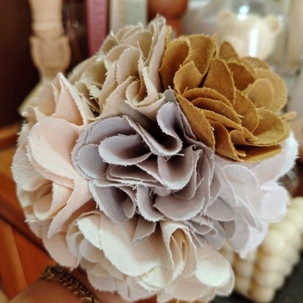 Producto - FLORES DE LIENZO GRANDES CON CORDON