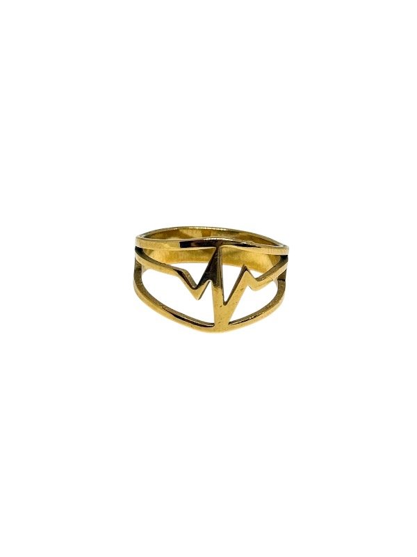 Producto - Anillo valentina acero dorado