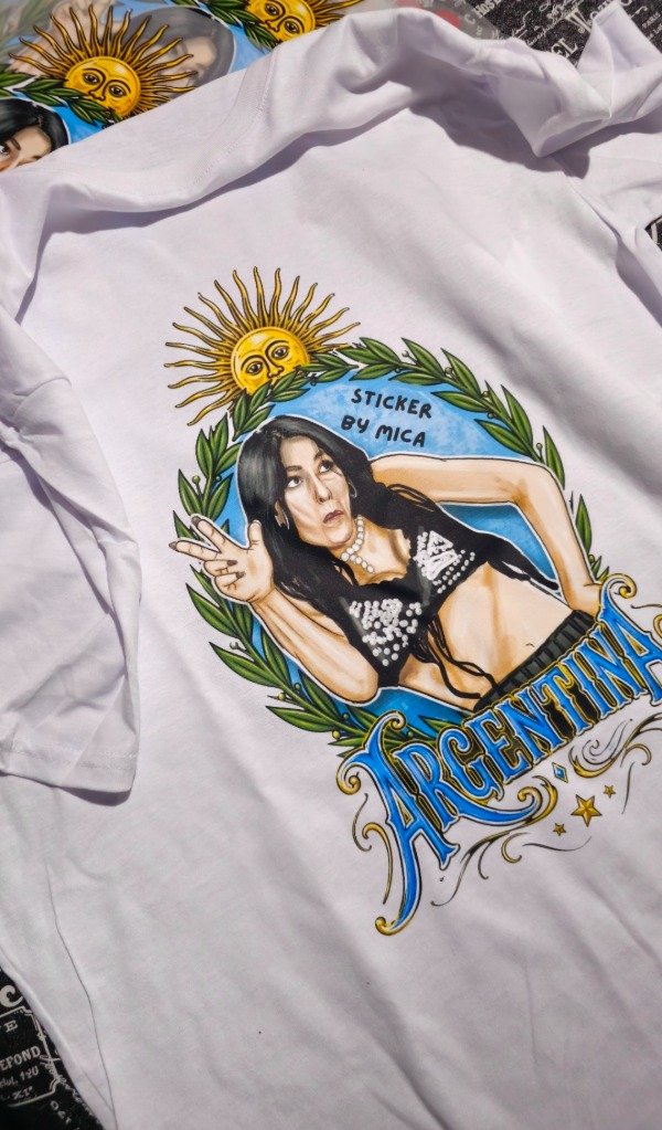 Producto - Remera lali talle L blanca 3 porciento