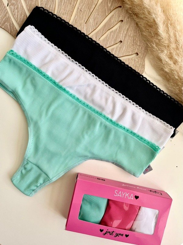 Producto - PACK X3 Culotteless Microfibra SAYKA - COD 4530