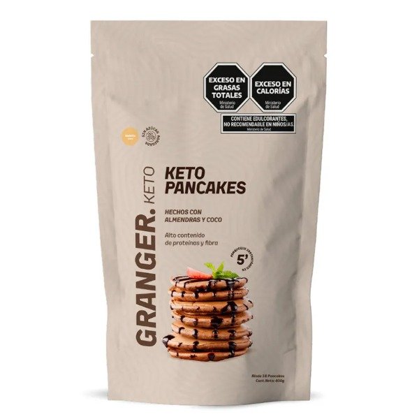 Producto - Keto Pancakes y Waffles Granger x 400 Gr - Paquete sabor Vainilla
