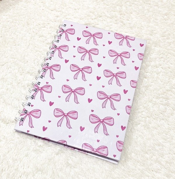 Producto - Cuaderno Anillado Moños Rosas