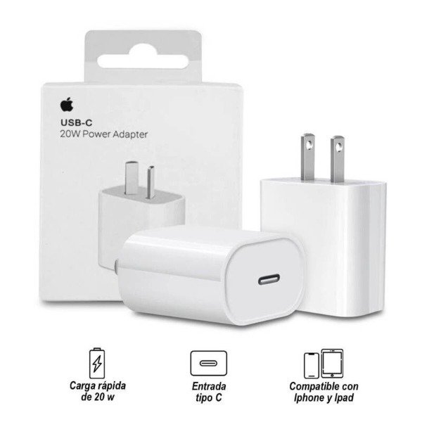 Producto - ADAPTADOR USB 20W PATA RECTA