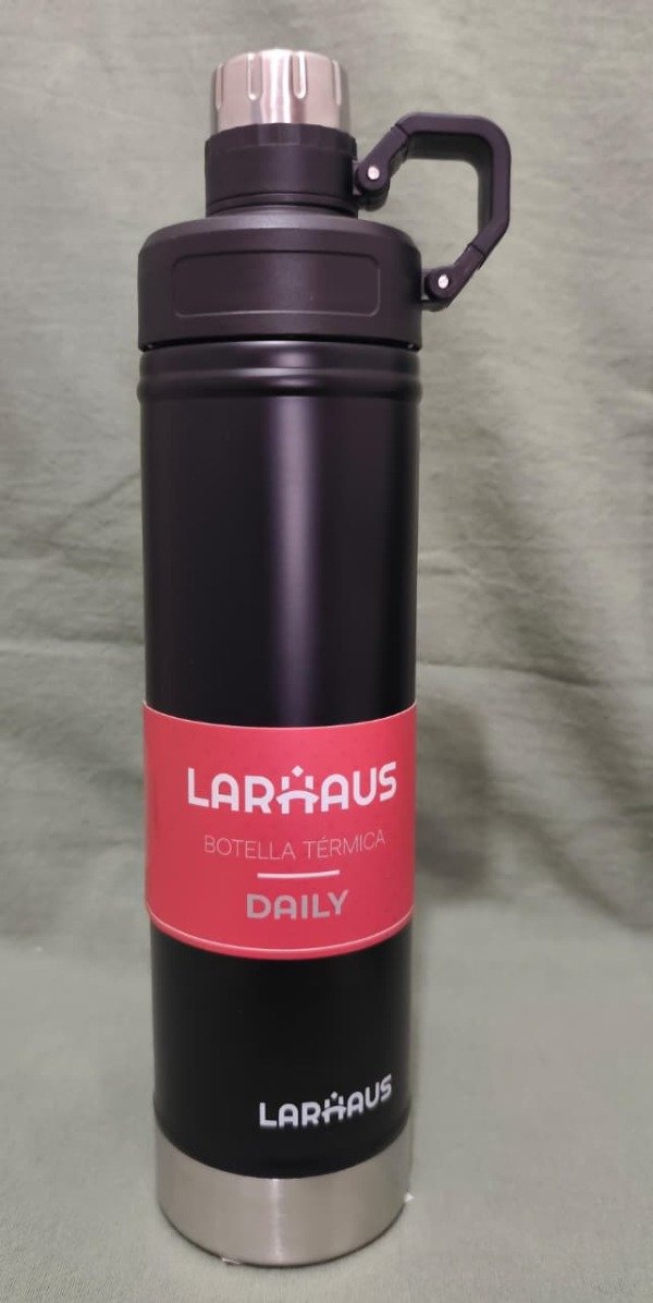 Producto - Larhaus Daily  Botella Térmica Matt Black Ac. Inox 750 cc